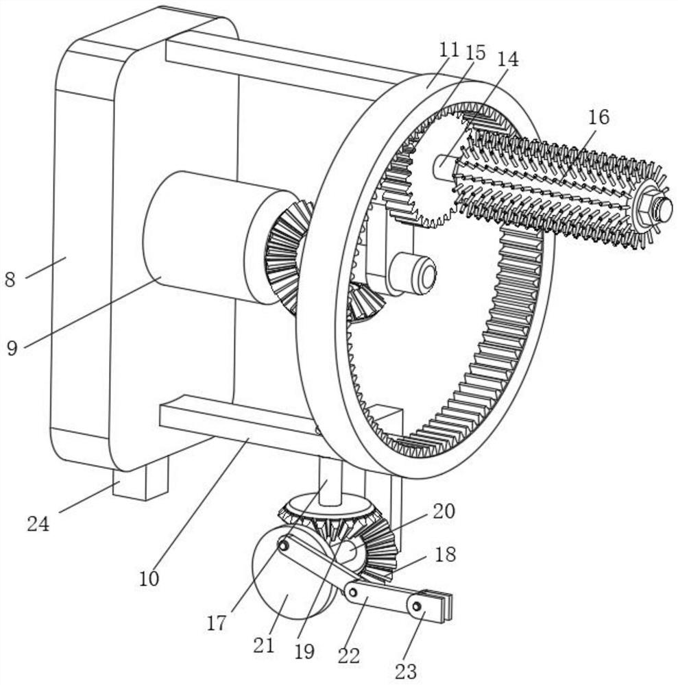 Rotary false tooth polishing machine