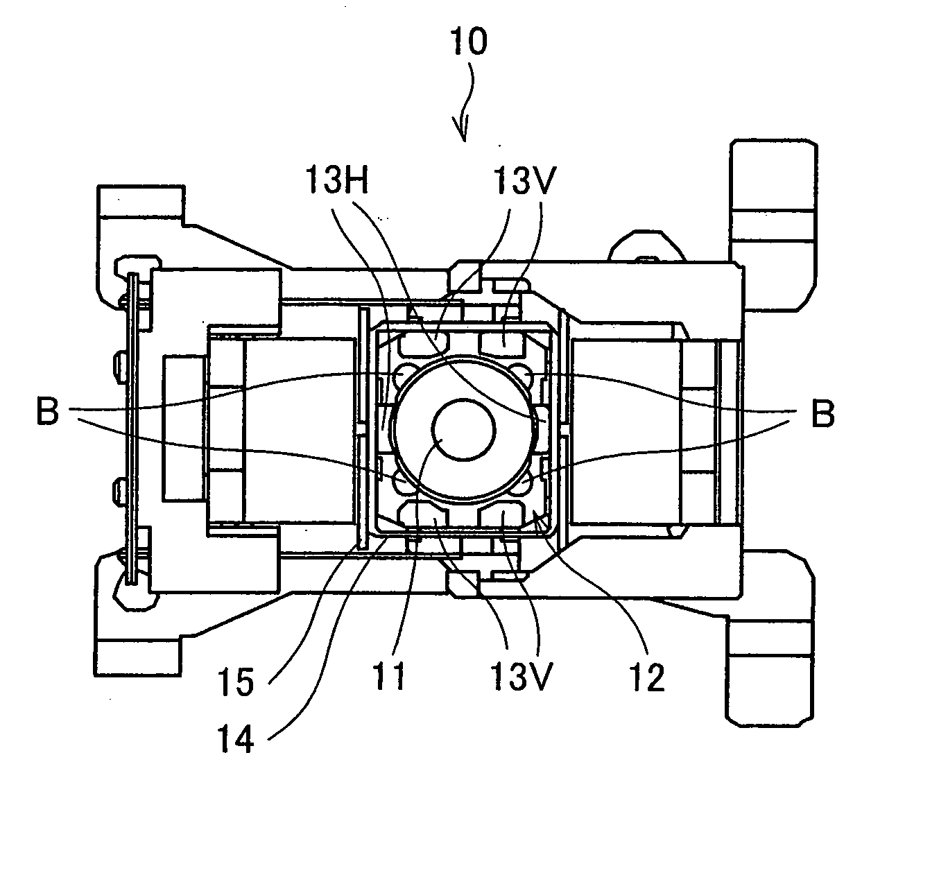 Lens holding system, optical pick-up device, and recording/reproducing device