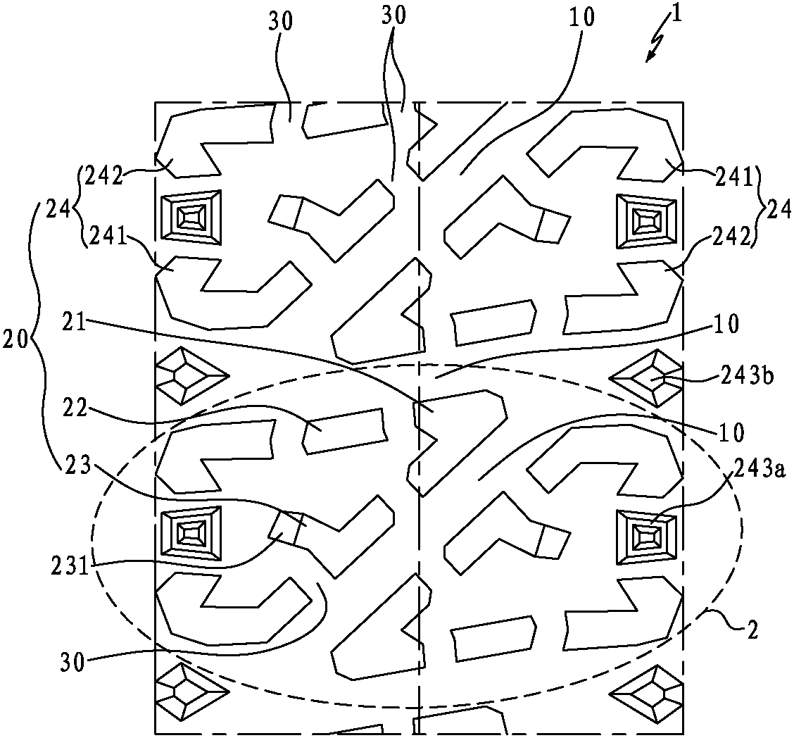 Pneumatic tire tread structure for uneven ground