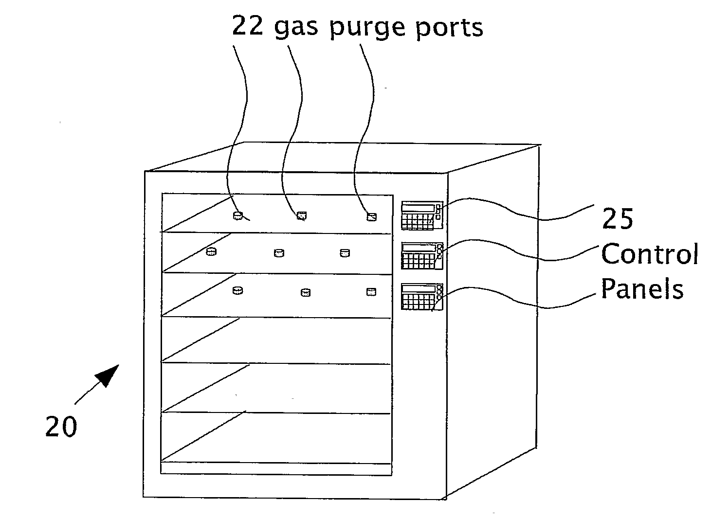 Storage and purge system for semiconductor wafers