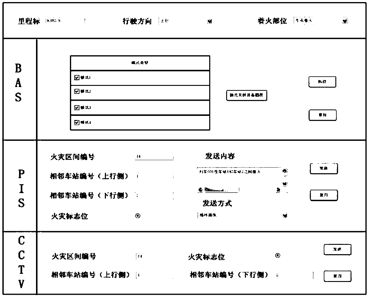 A rail transit fire linkage method and system based on environmental equipment and monitoring system