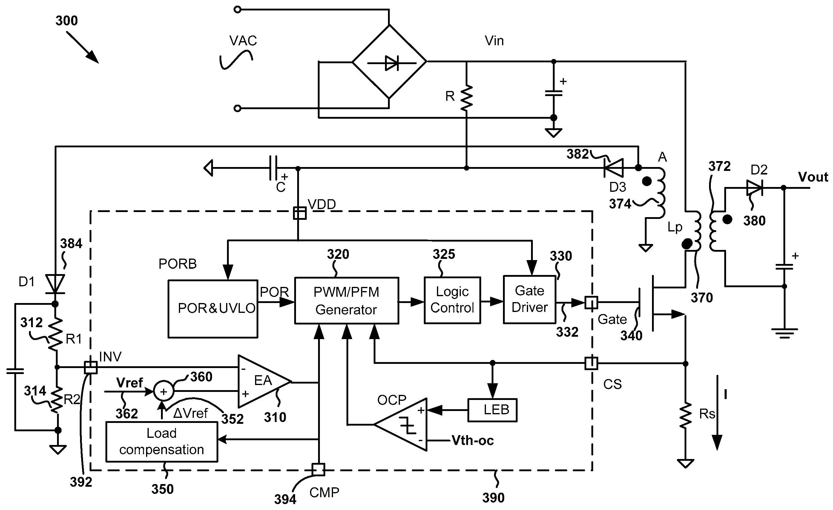 Systems and methods for primary-side regulation in off-line switching-mode flyback power conversion system