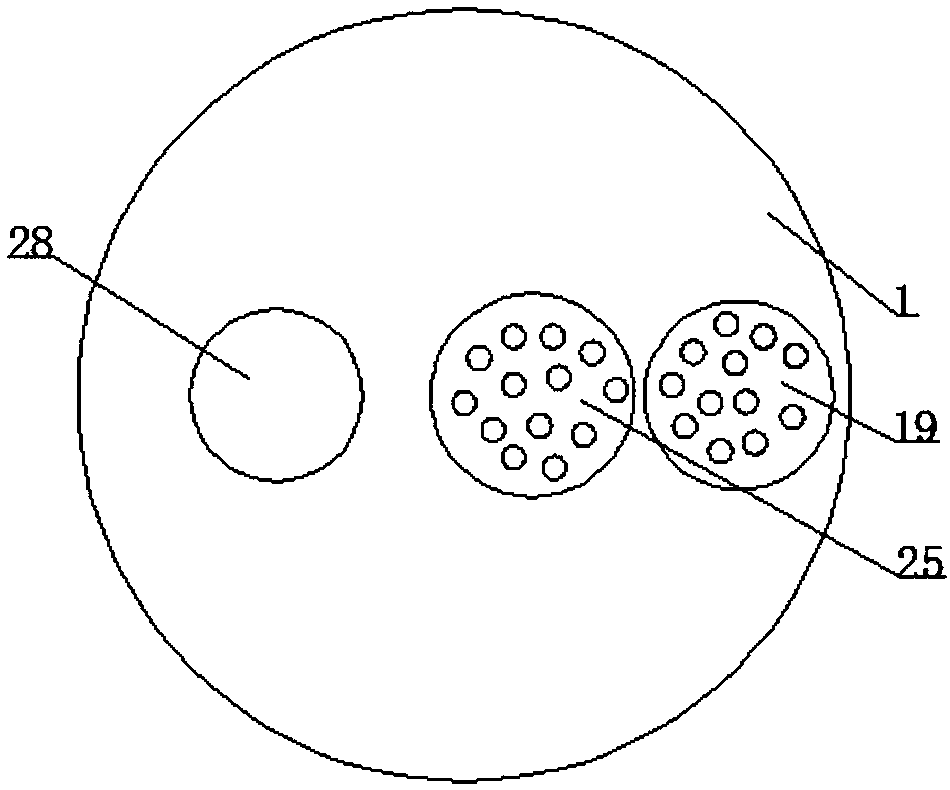 Spiral type washing and detecting integrated device with free removal of oil press