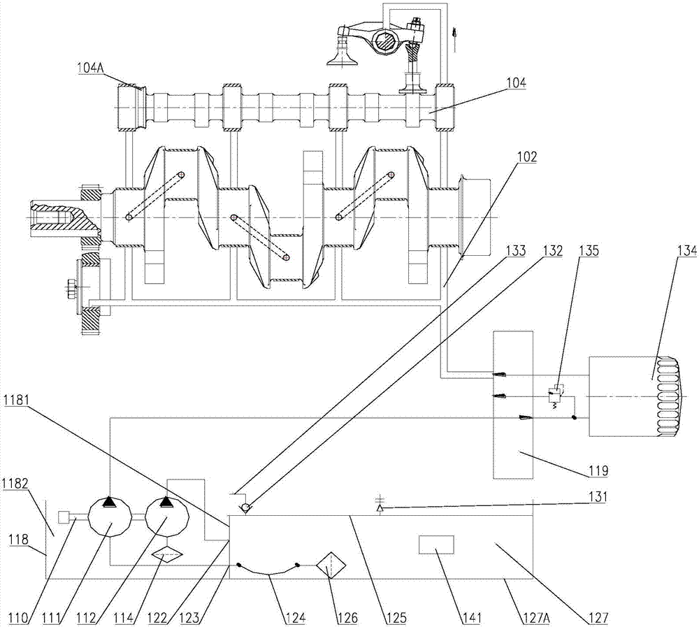 Multi-cylinder diesel engine inversion parking-free device for throwing down boat