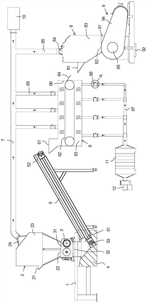 Combination method and device for charged crushing of waste lithium-ion power batteries