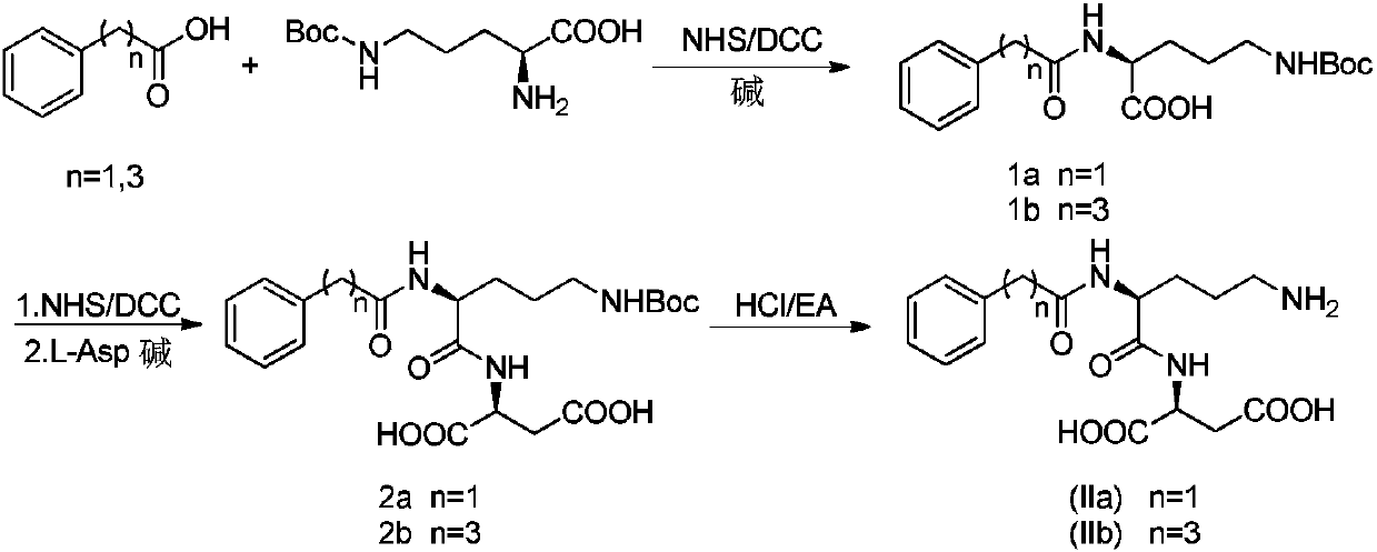 Acylated derivative for ornithine and aspartate dipeptide compound and application thereof