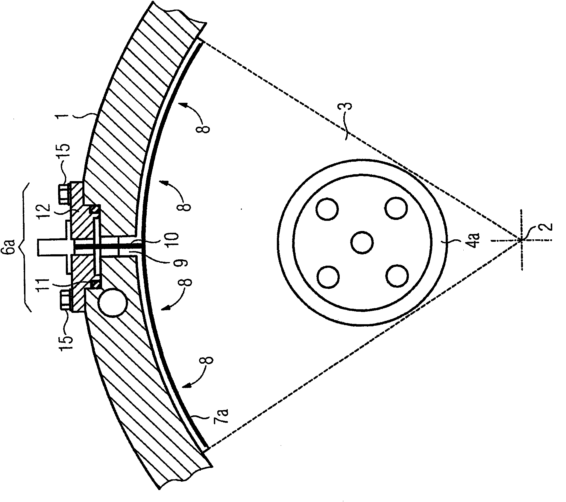 Arrangement having sensor body and method for production same