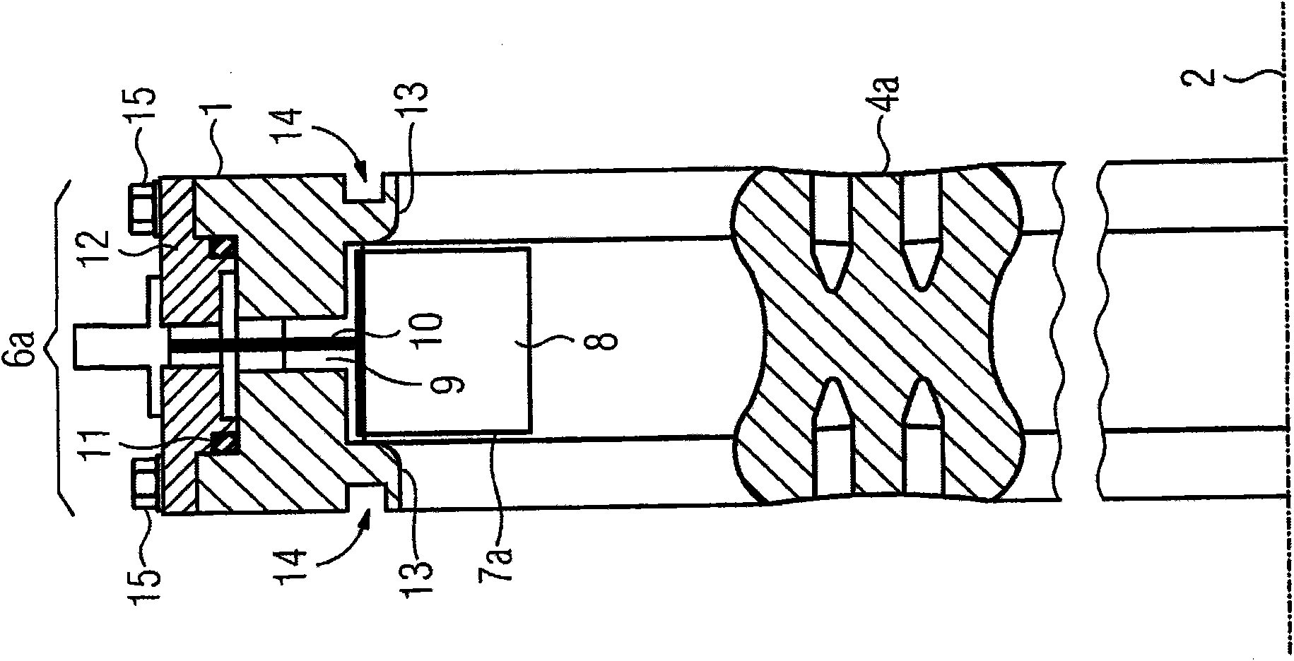 Arrangement having sensor body and method for production same