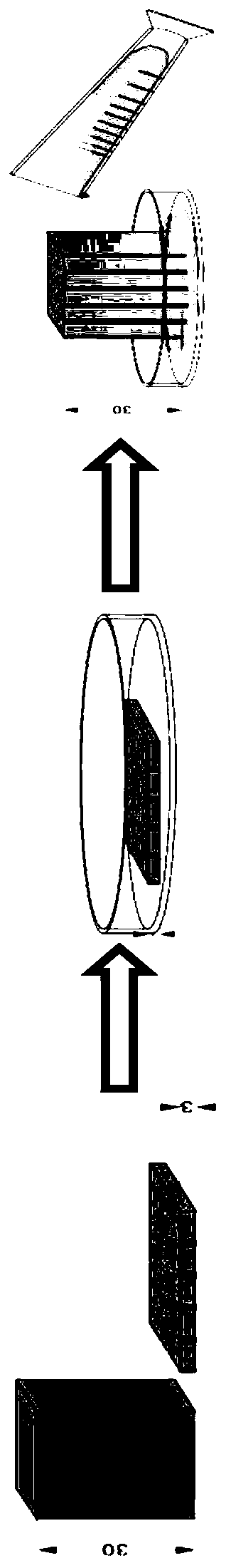 Graphene oxide/lidocaine sponge dressing and preparation method thereof