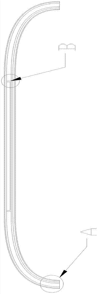 Curved screen protective film and manufacturing method thereof