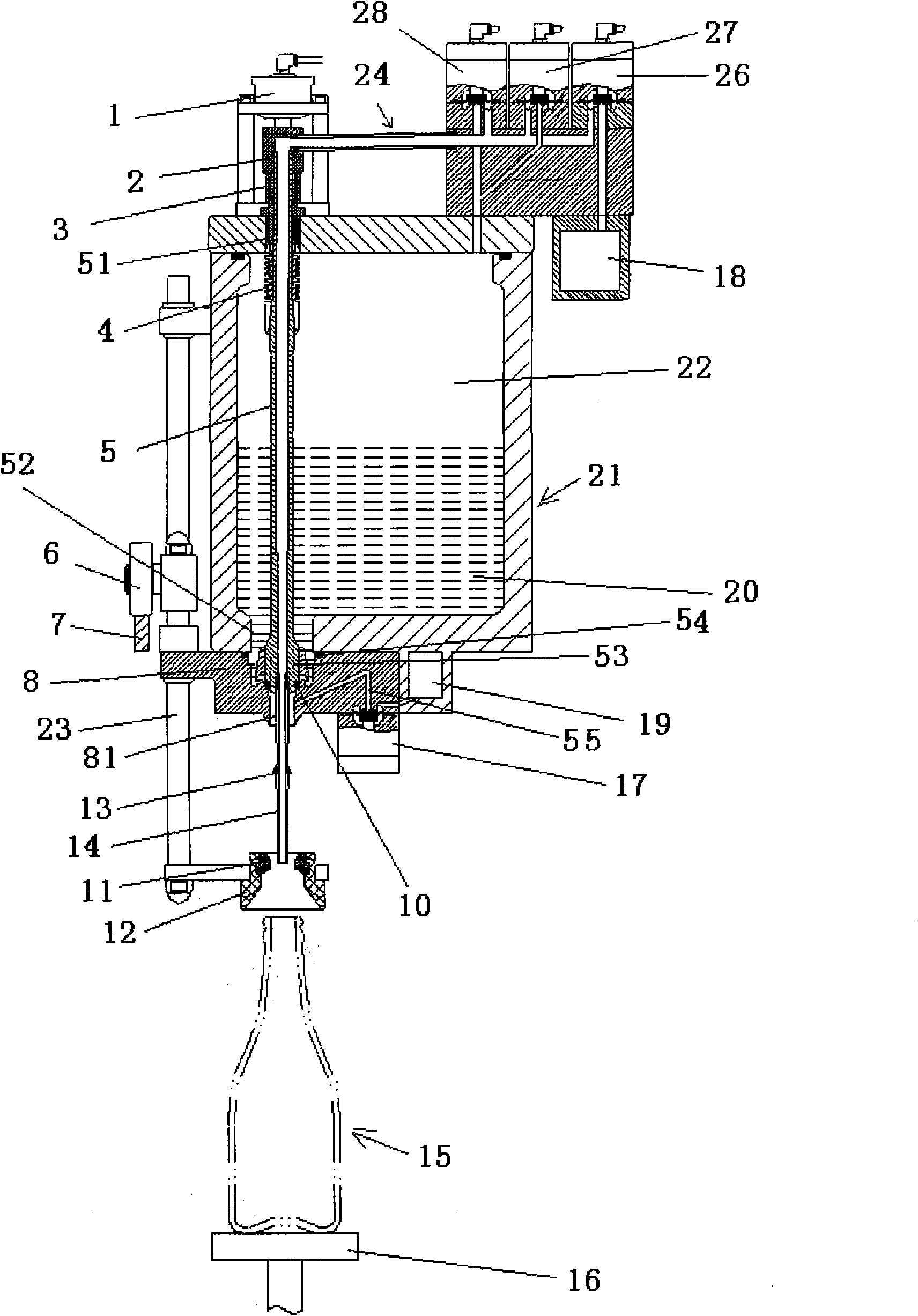 Electronic liquid filling device