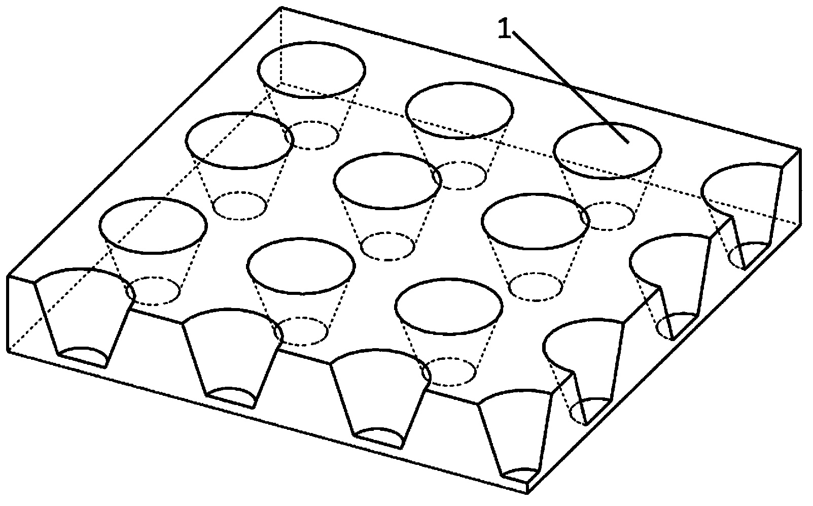 Preparation method of nano cup array biosensor for ionone detection