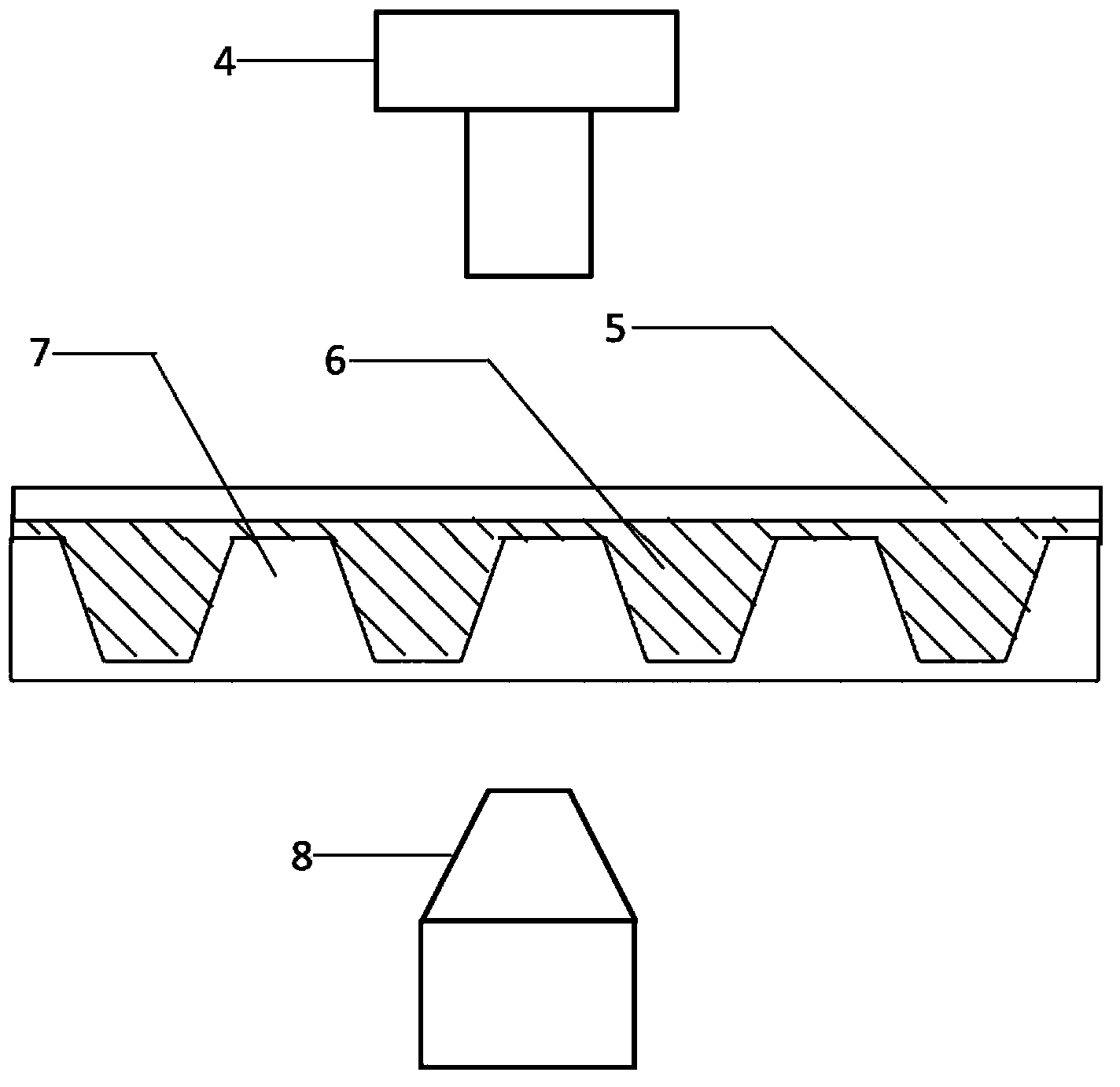 Preparation method of nano cup array biosensor for ionone detection