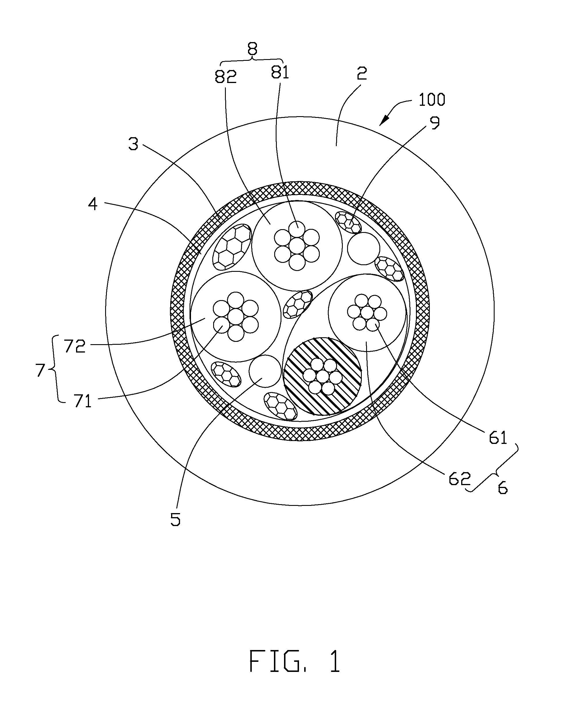 Optical-electrical hybrid transmission cable