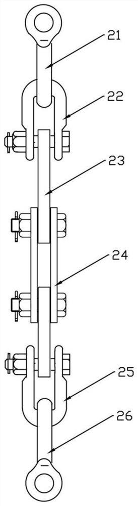 Ground wire strain insulator string