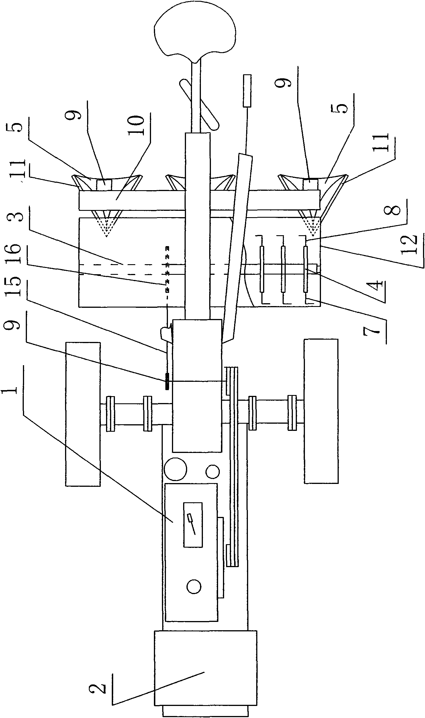 Hand-held soil preparation machine