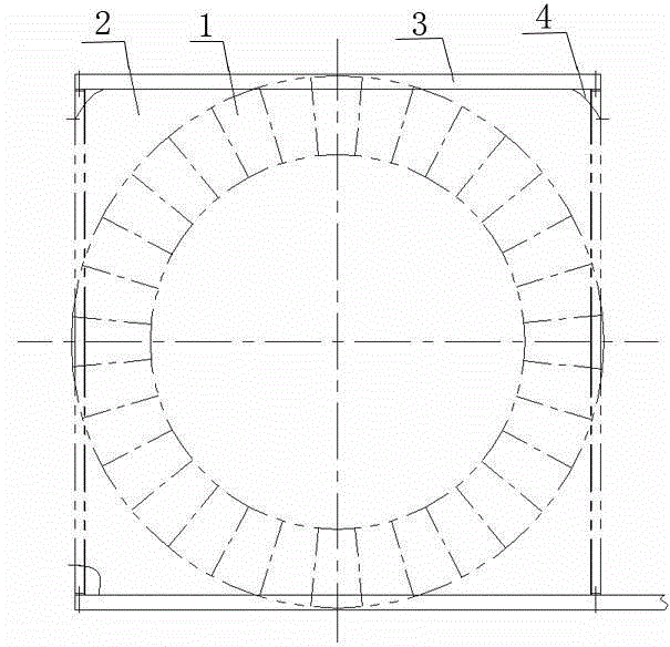 Edge shielding structure of electric reactor magnetic shielding plate