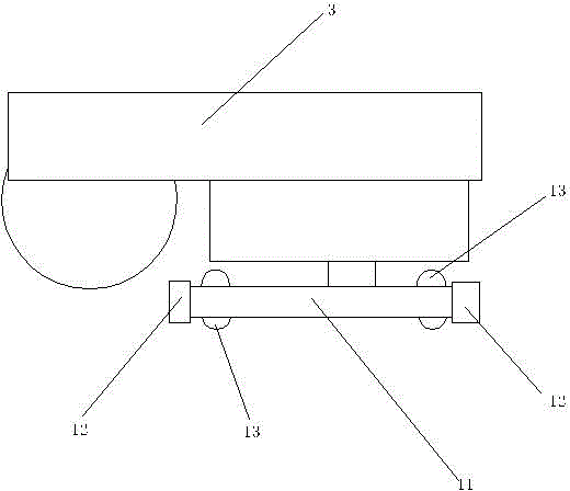 Table-type cloth cutting machine with sliding guide rail