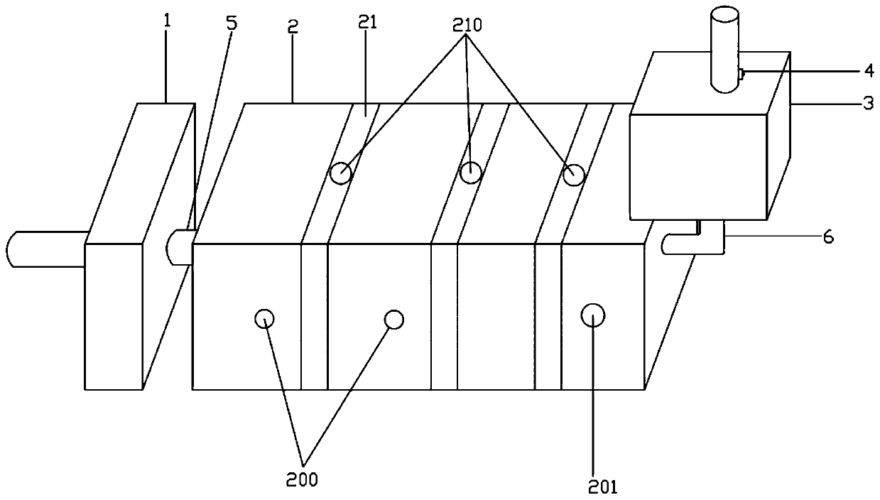 Acidic-exhaust gas treatment device with exhaust gas monitoring function