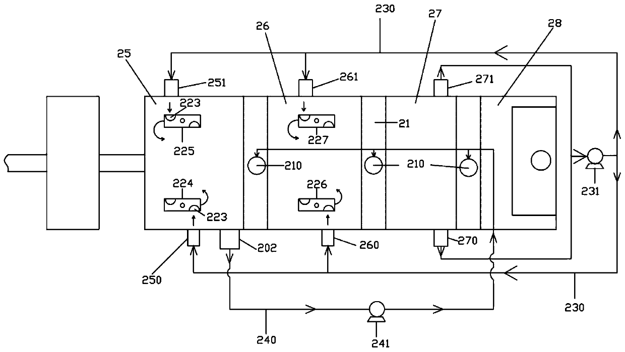 Acidic-exhaust gas treatment device with exhaust gas monitoring function