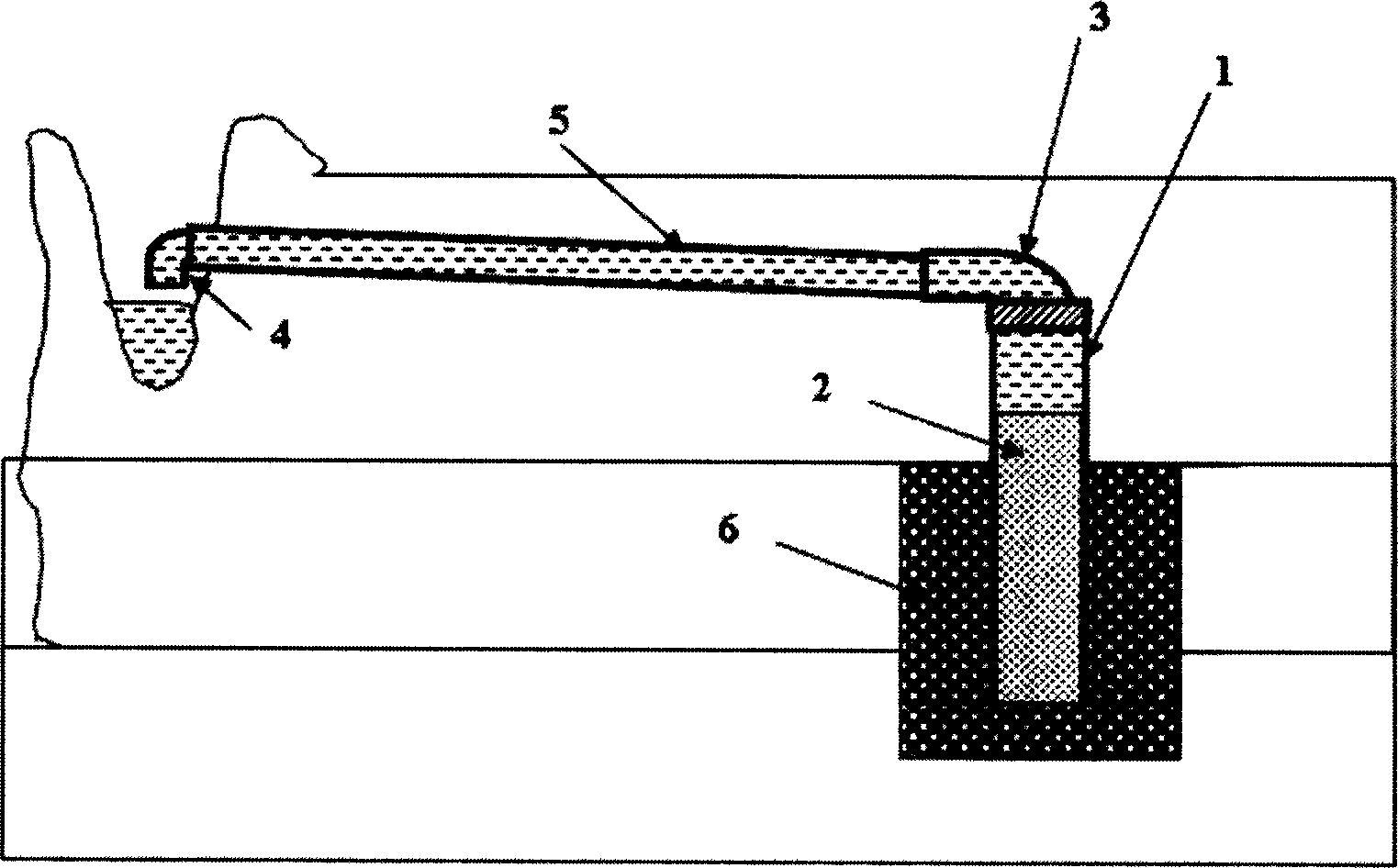 Installation for isolating and venting spring water