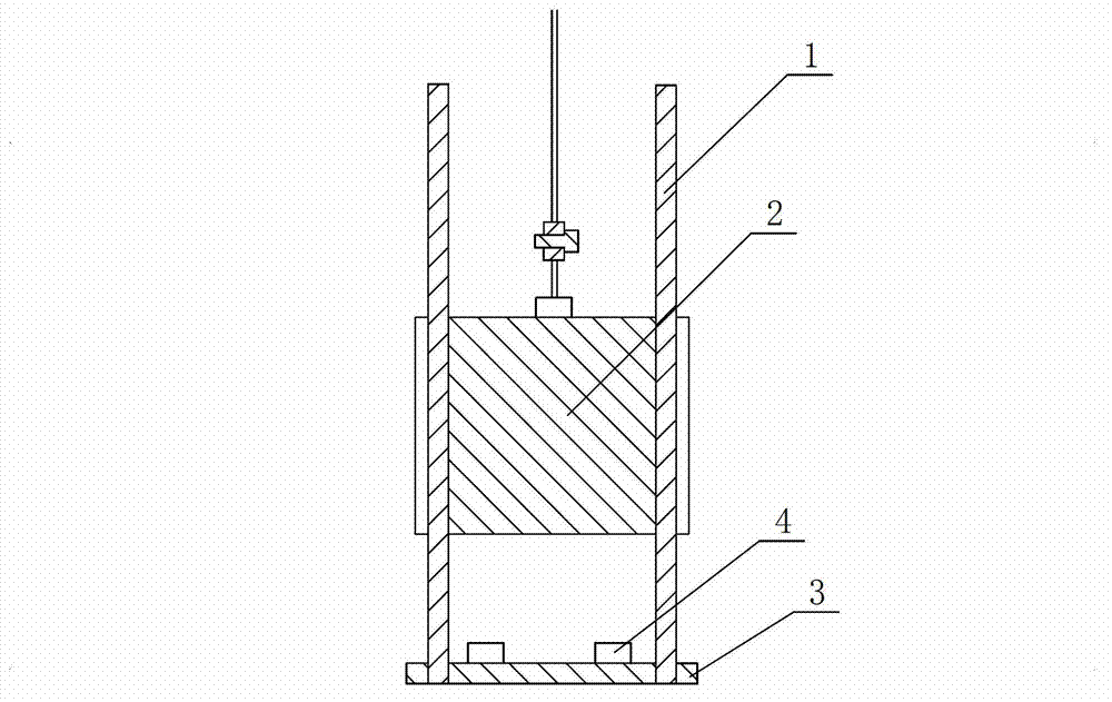 Counterweight guide mechanism for vehicle door lock test equipment