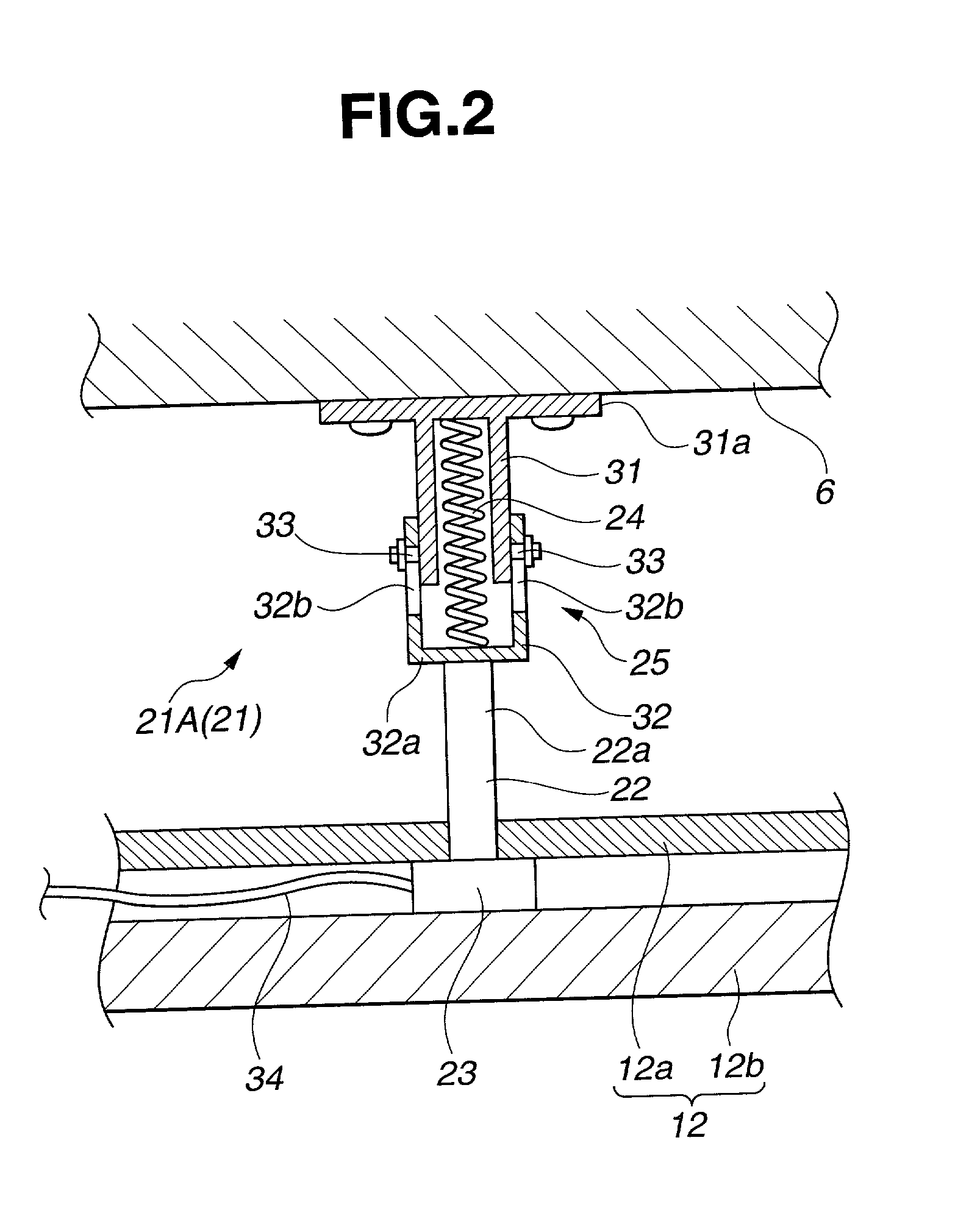 Device and method for detecting movement of ejector plate