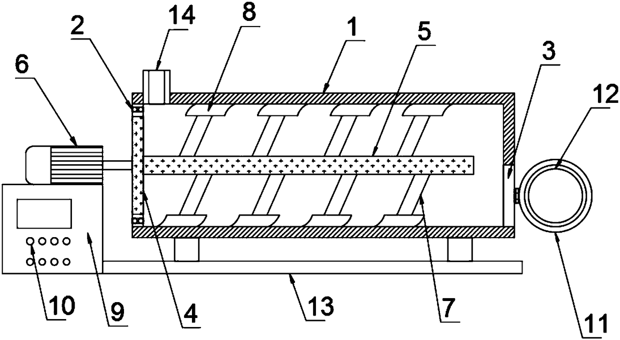 Tea leaf drying machine