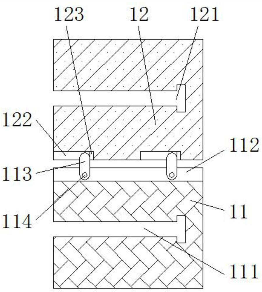 A conveying device for a product production line capable of automatic docking work