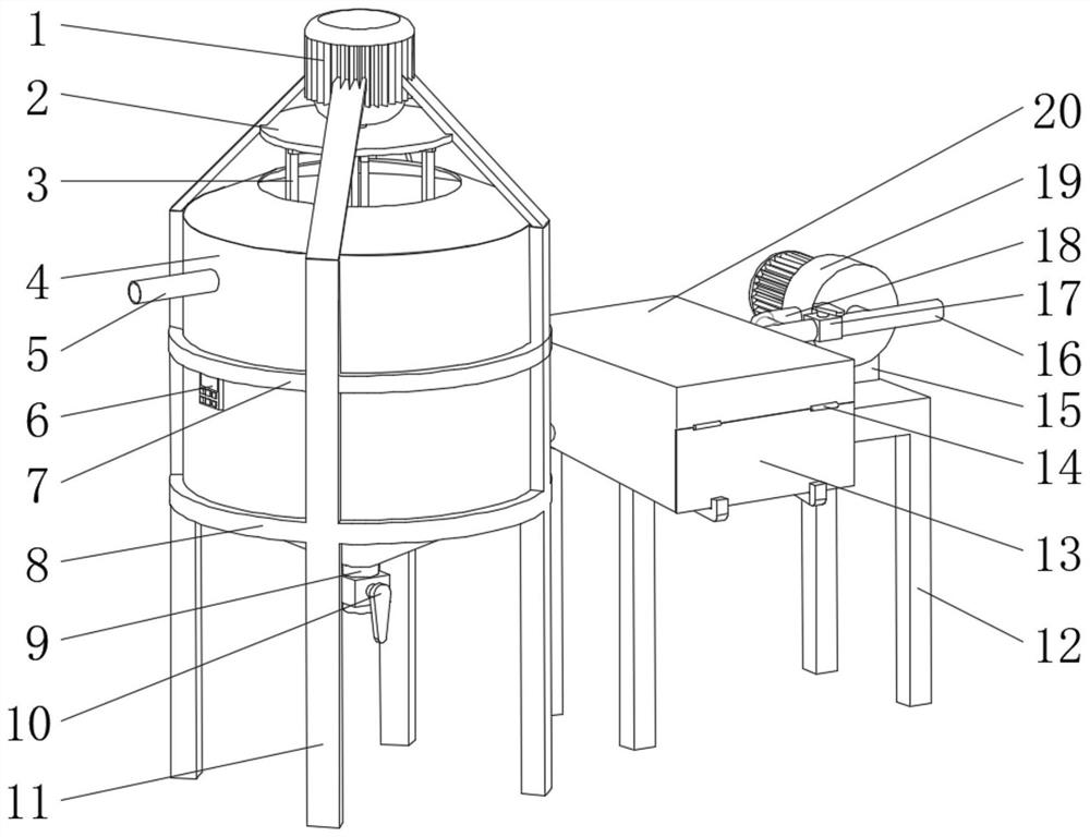 Energy-saving environment-friendly anti-corrosion purification device for industrial wastewater