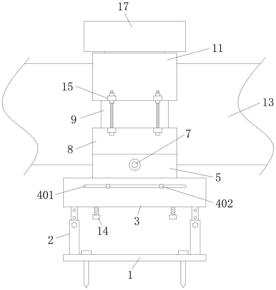 Supporting protective mechanism for pipeline construction