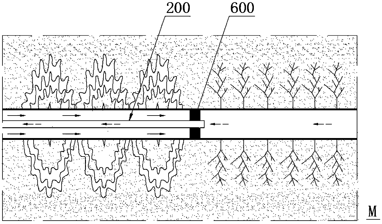 Development method for realizing advanced water injection and early water injection by utilizing horizontal well