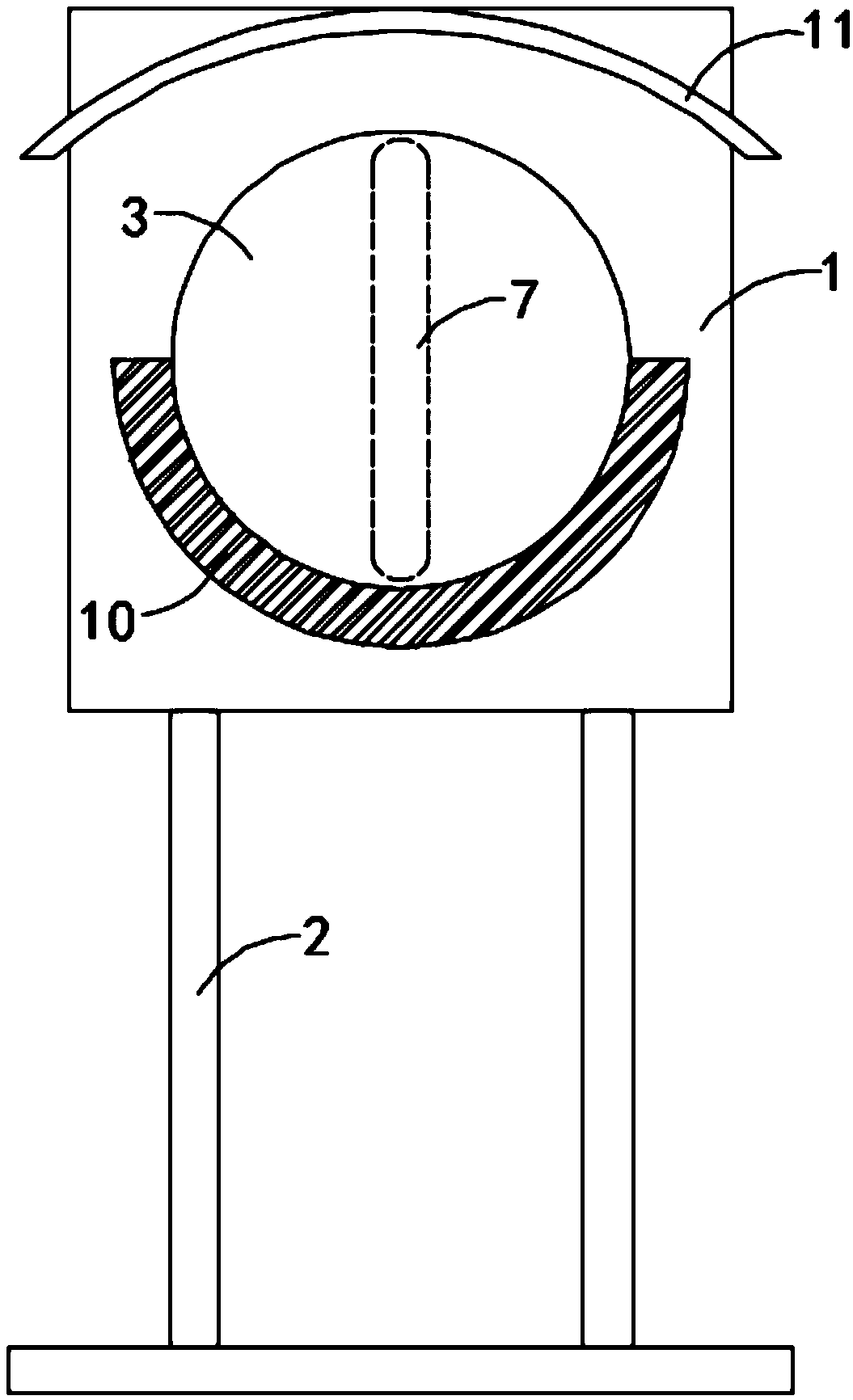 Spherical self-cleaning road reflecting mirror