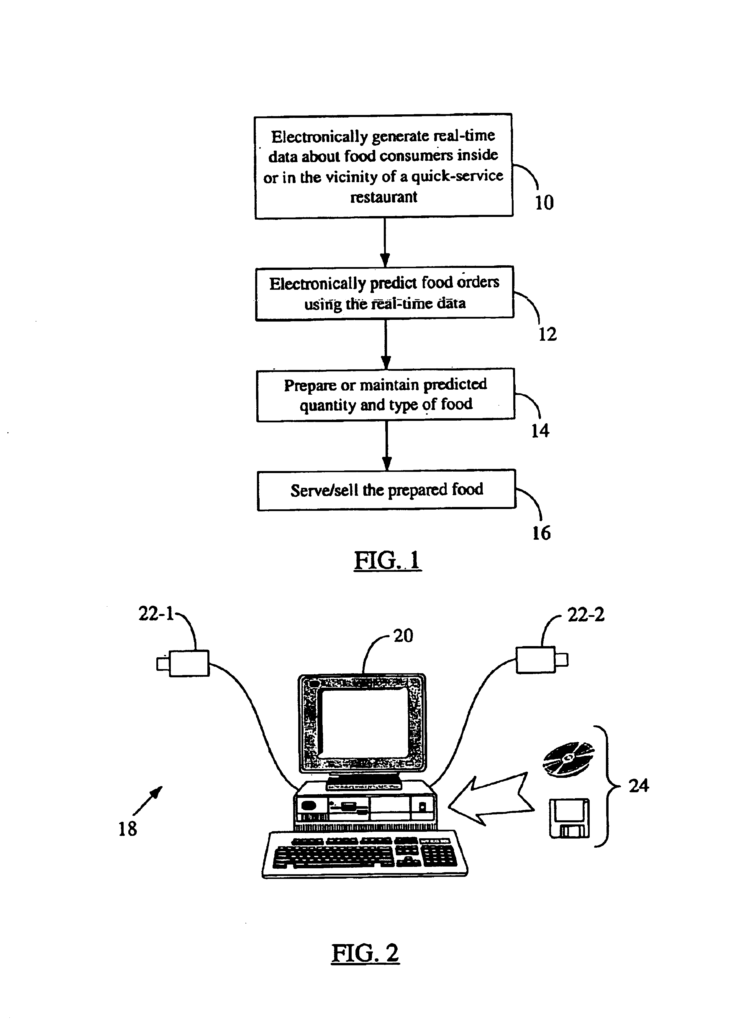 Real-time prediction and management of food product demand