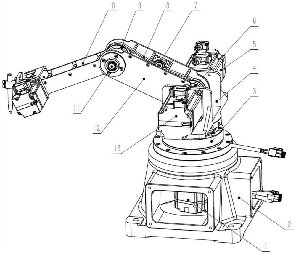 Quickly disassembled and assembled four-axis manipulator