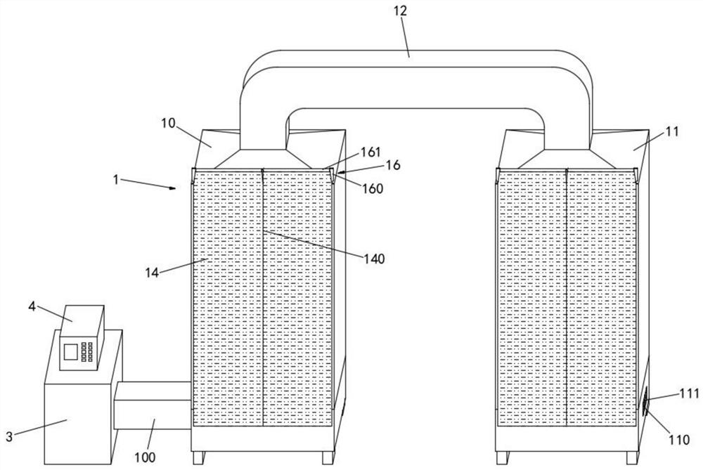 Negative pressure type bamboo drying machine