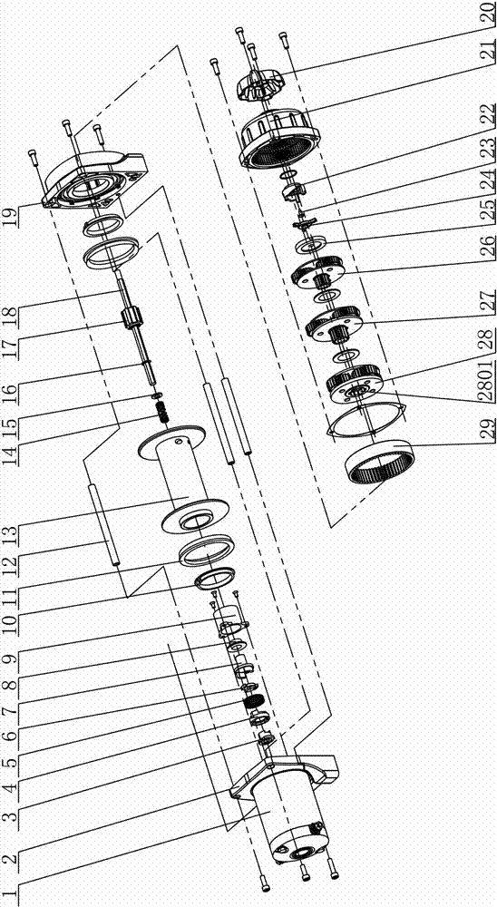 Winch device and on-off method thereof