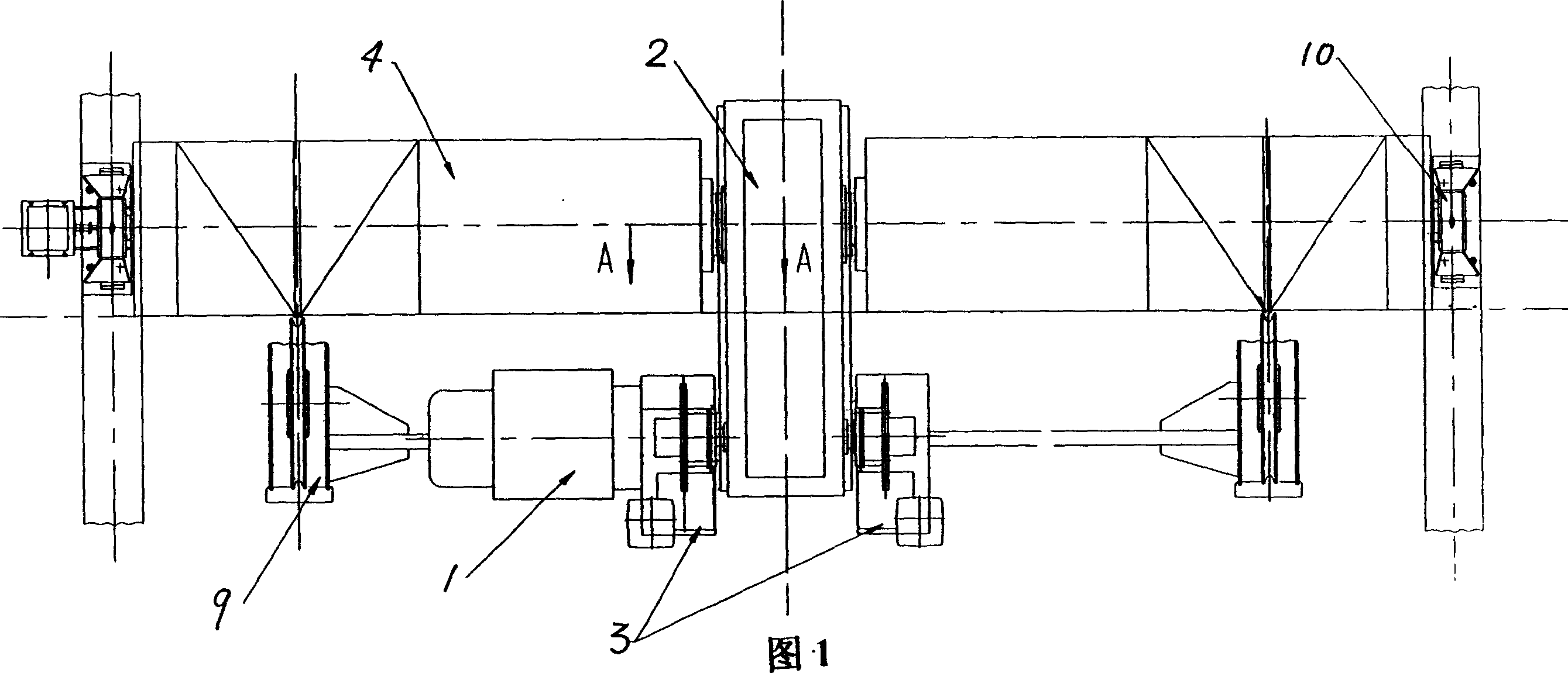 Lifting mechanism for storage yard container crane