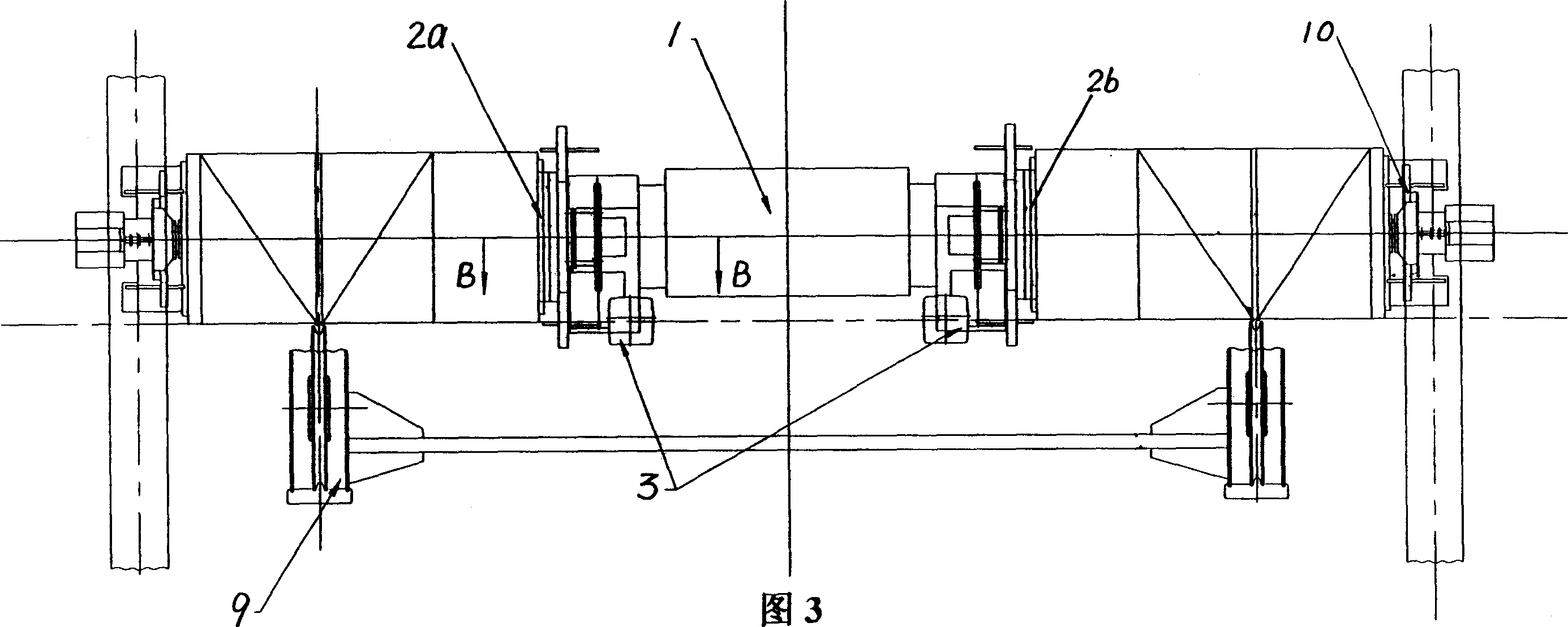 Lifting mechanism for storage yard container crane