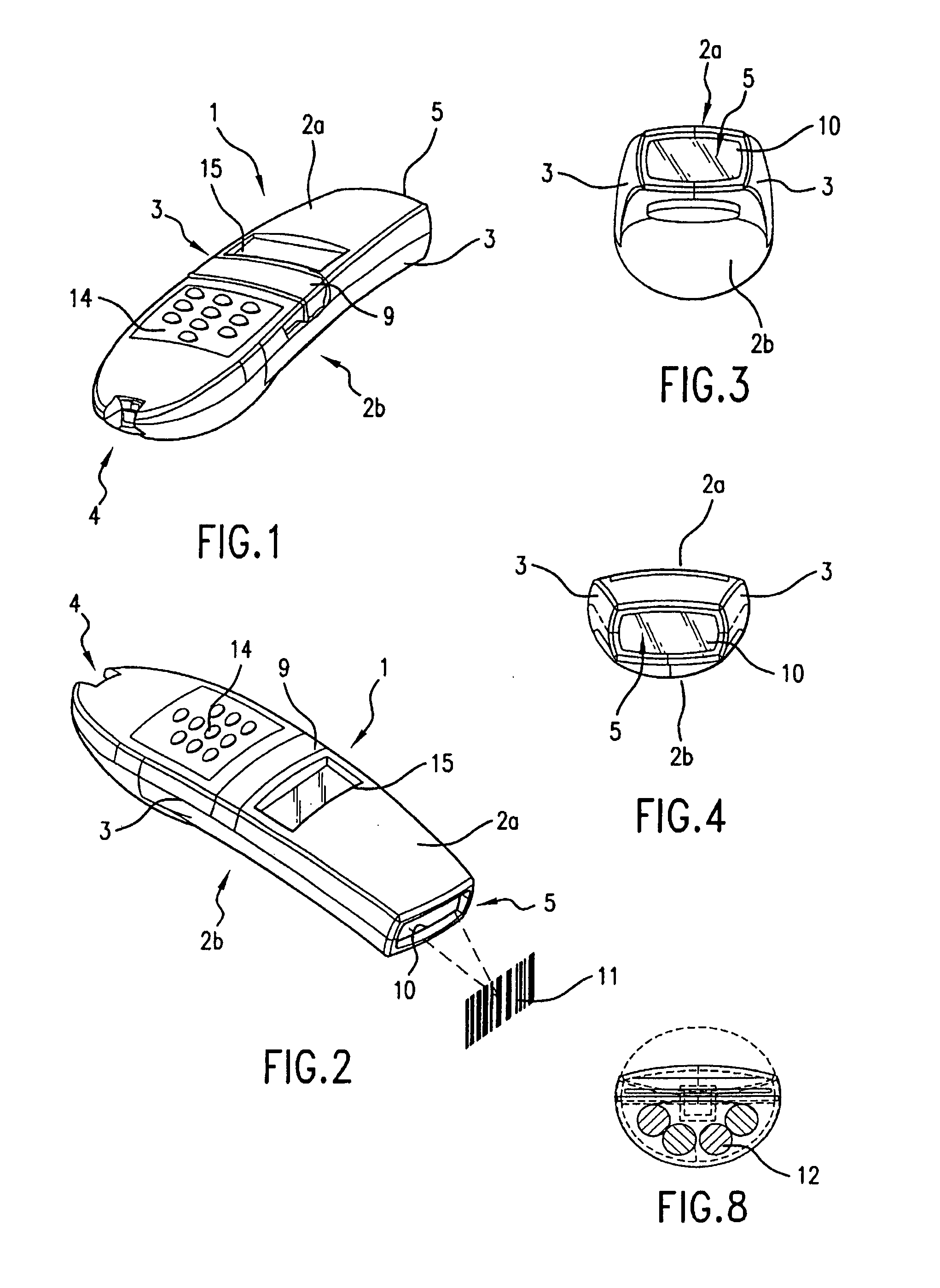 Housing for hand held scanner