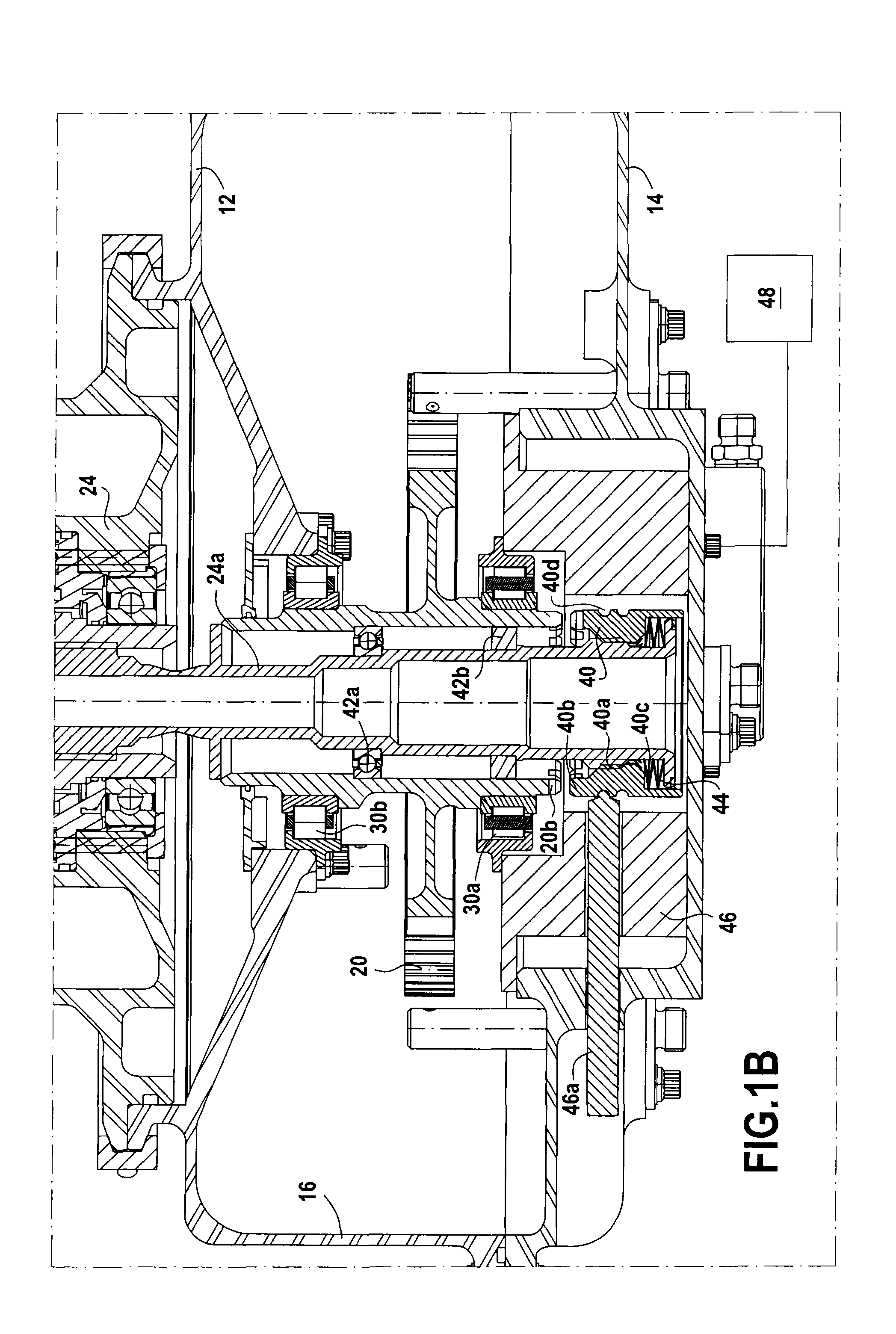 Gas turbine accessory gearbox incorporating decoupling means