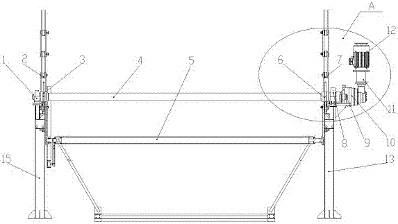 Direct-connected drive mechanism for vertical cycle garage and vertical cycle garage