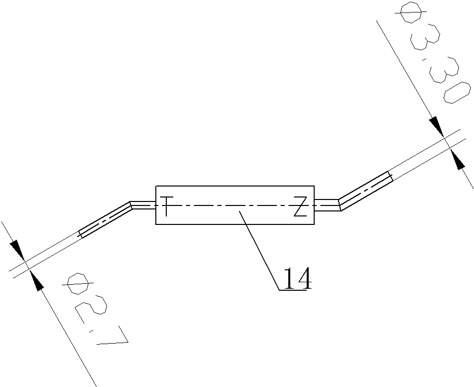 Detection tool structure of rear reinforcing plate