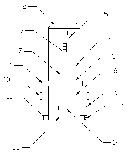 Fluid-bed separator comprising vibrating air distribution plate