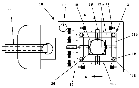 Conveying and fixing device for transplanting peach trees and peach tree loading and unloading method