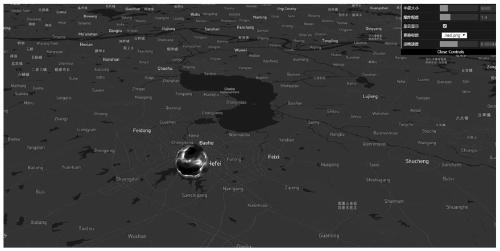 Processing method and device for simulating explosion flame effect in GIS system based on graphics