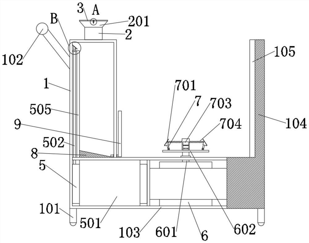 A paint injection device used in the later stage of ceramic processing