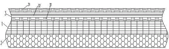 Multi-layer compound three-dimensional waterproof drainage network