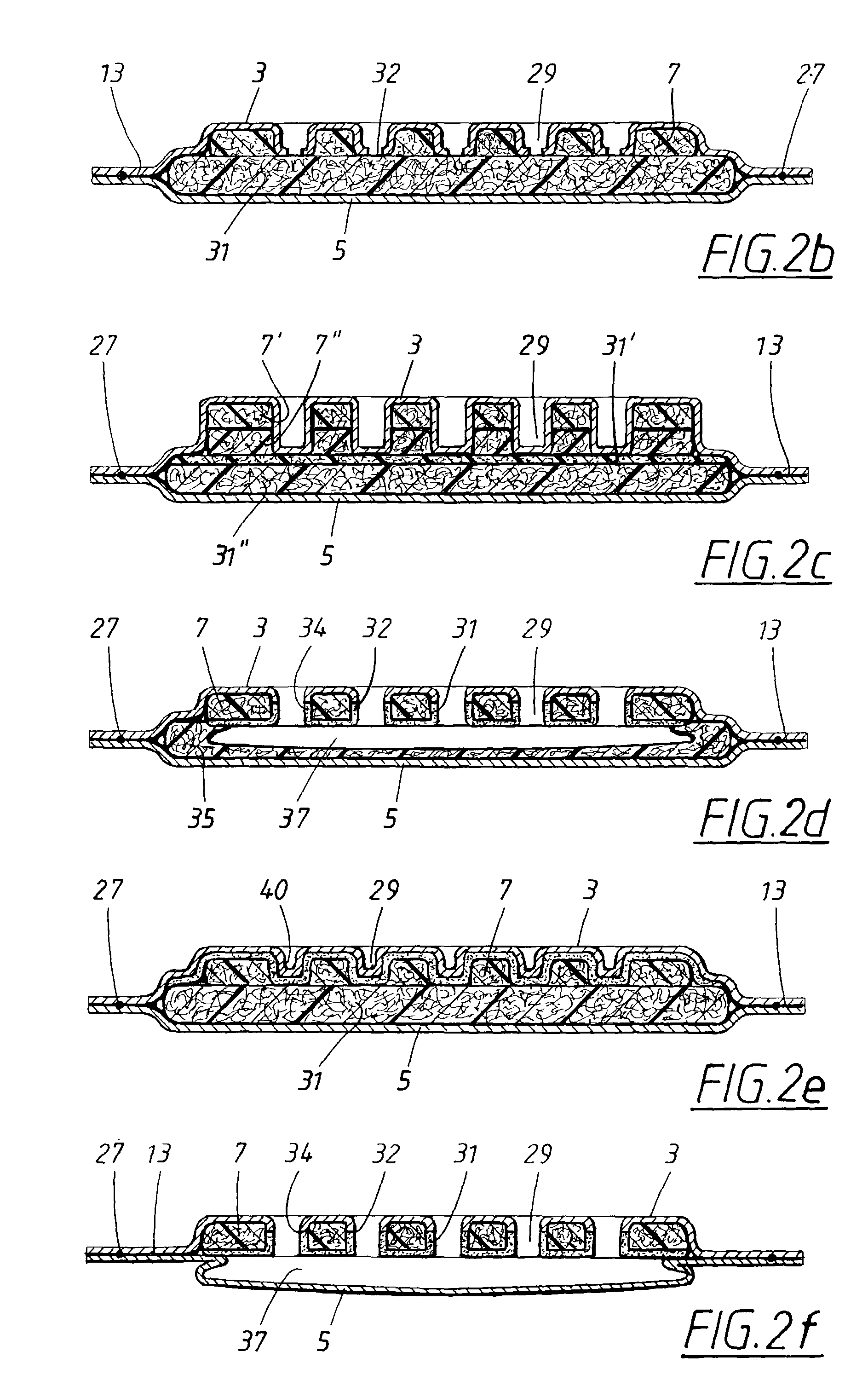 Absorbent article having openings in the absorbent body