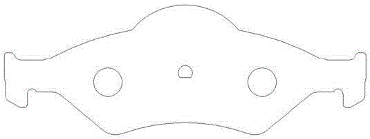 Fine blanking method and fine blanking die of automobile disc brake pad steel back